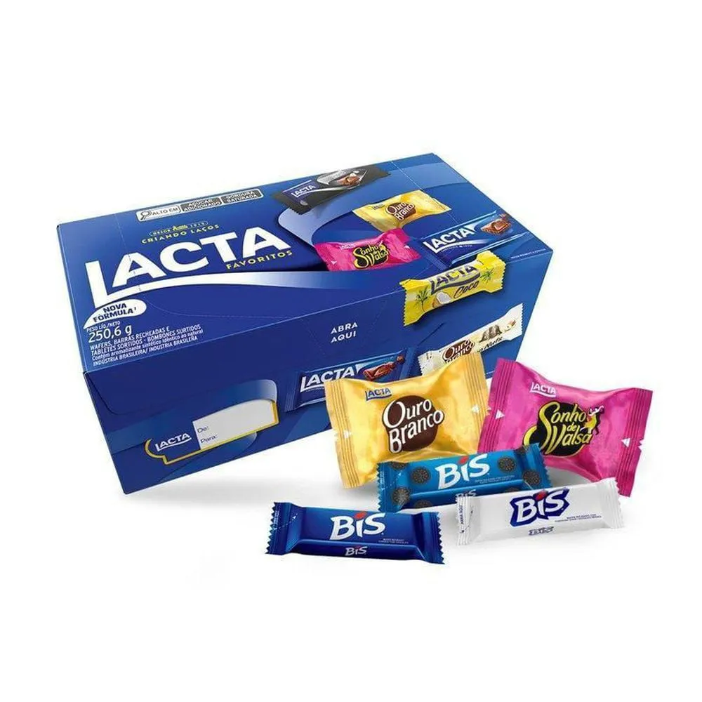 Caixa De Bombons Variedades Chocolate Lacta Favoritos 250g